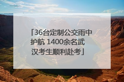 36台定制公交雨中护航 1400余名武汉考生顺利赴考
