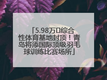 5.98万㎡综合性体育基地封顶！青岛将添国际顶级羽毛球训练比赛场所